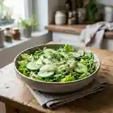 Salade fraîcheur à la sauce onctueuse avocat et aneth