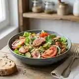 Salade fraîcheur au cervelas : recette simple et gourmande