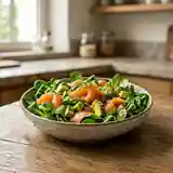 Salade fraîcheur au saumon fumé et mâche