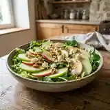 Salade fraîcheur aux deux pommes croquantes