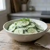 Salade fraîcheur de concombre façon père Landreau
