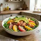 Salade fraîcheur de homard aux agrumes et avocat