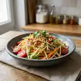 Salade fraîcheur de papaye verte à la tahitienne