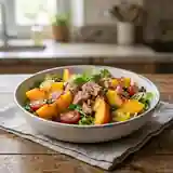 Salade fraîcheur de pêche au thon : recette estivale facile et gourmande