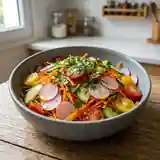 Salade fraîcheur de petits légumes croquants