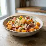 Salade fraîcheur melon, feta et jambon cru : recette estivale facile