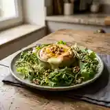 Salade gourmande au Saint-Marcellin chaud