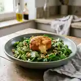 Salade gourmande aux crottins de Chavignol frits
