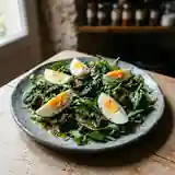 Salade gourmande aux œufs et pruneaux