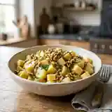Salade gourmande de pommes de terre au Comté et noix