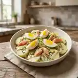 Salade gourmande de pommes de terre au haddock fumé