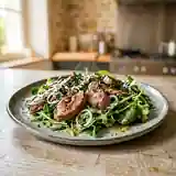 Salade gourmande de rognon de veau aux herbes fraîches