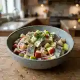 Salade hareng-pomme acidulée et croquante