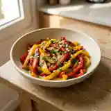 Salade juive aux poivrons grillés : recette fraîche et savoureuse