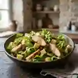 Salade poulet, gouda et raisins sucrés