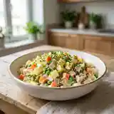Salade russe traditionnelle des Cantons de l'Est en Belgique