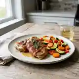Saltimbocca de veau aux légumes sautés : recette savoureuse et facile