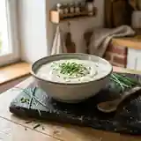 Sauce au fromage blanc onctueuse pour pierre de cuisson