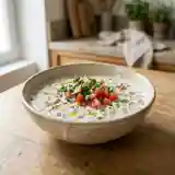 Sauce Yaourt Crémeuse, Tomate et Oignon Rouge