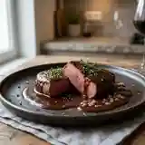 Sauce gourmande au cacao pour pavés d'autruche