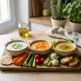Sauces gourmandes au fromage blanc à dipper : 3 recettes faciles et rapides