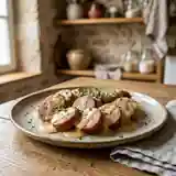 Saucisse de Morteau fondante à la Cancoillotte crémeuse