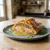 Saumon farci en croûte au beurre d'agrumes : recette gourmande et raffinée