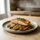 Saumon rose grillé et endives braisées à la bière : recette gourmande et facile