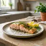 Saumon vapeur mariné aux herbes fraîches : recette saine et savoureuse