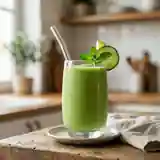 Smoothie vert détox ultra frais au concombre et pomme verte