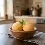 Sorbet aux pêches givré