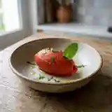 Sorbet Tomate Givré à la Menthe Fraîche