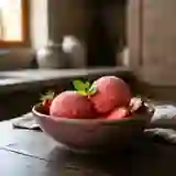 Sorbet Fraise Givré et Acidulé