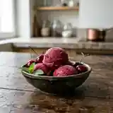 Sorbet maison aux cerises fraîches et kirsch