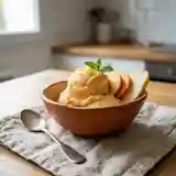 Sorbet maison facile aux pêches ou poires : recette rafraîchissante et rapide