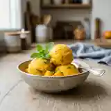 Sorbet mangue maison à la menthe ultra rafraîchissant