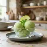 Sorbet Pomme Verte Givré et Acidulé