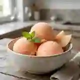Sorbet velouté aux pêches blanches