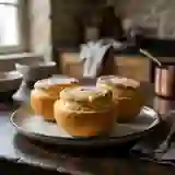 Soufflé aérien en coque de pamplemousse
