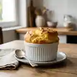 Soufflé au Comté onctueux et à la crème fraîche