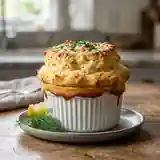 Soufflé au crabe aérien et fondant