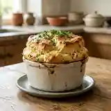 Soufflé au crabe léger et savoureux pour une personne