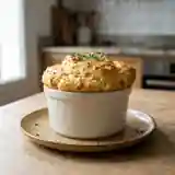 Soufflé au jambon et fromage léger et moelleux