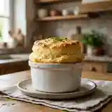 Soufflé léger au fromage pour une personne