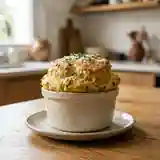 Soufflé léger au thon et pesto maison