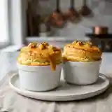 Soufflés de sole légers à la sauce Nantua onctueuse