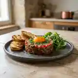 Steak tartare au poivron rouge : recette fraîche et savoureuse