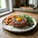 Steak tartare classique : recette fraîche et savoureuse pour 1 personne