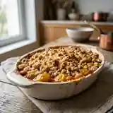 Streusel tiède aux mirabelles : dessert gourmand et facile