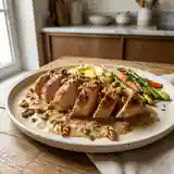 Suprême de Volaille aux Noix et Sauce Crémeuse